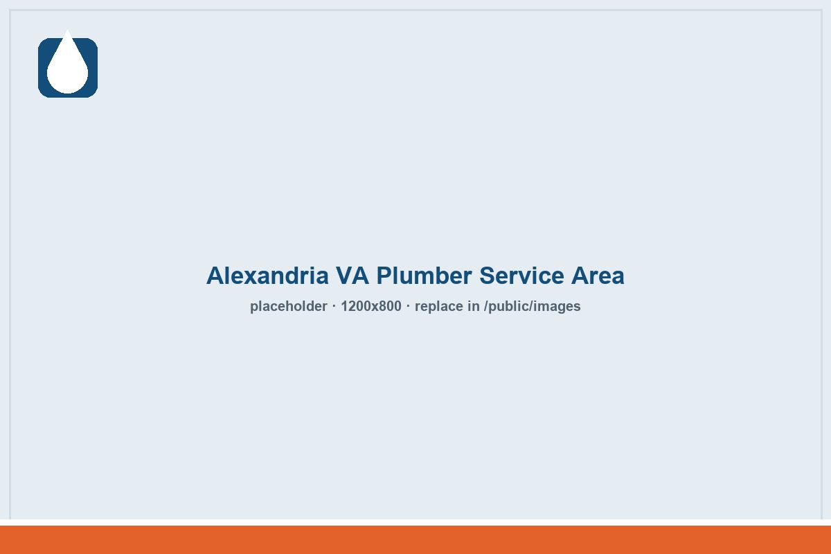 alexandria va plumber service area
