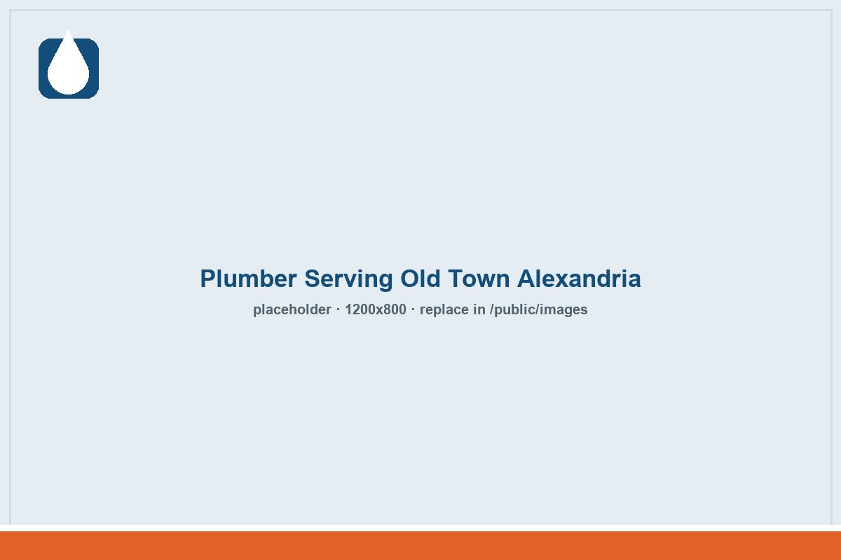 plumber alexandria va serving old town