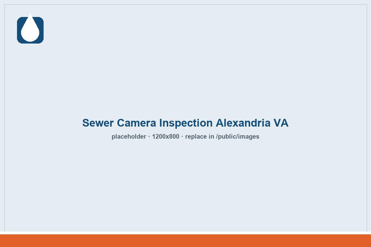 sewer camera inspection alexandria va monitor