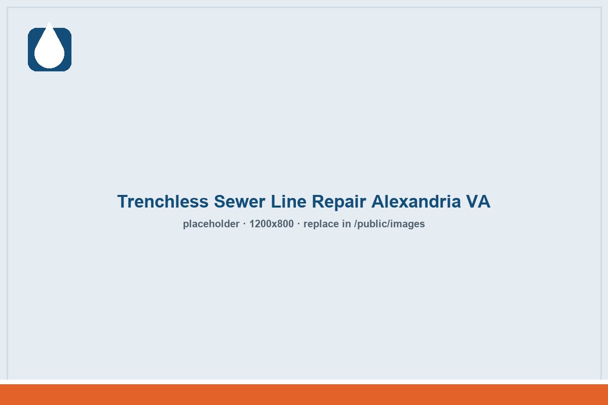 trenchless sewer line repair alexandria va