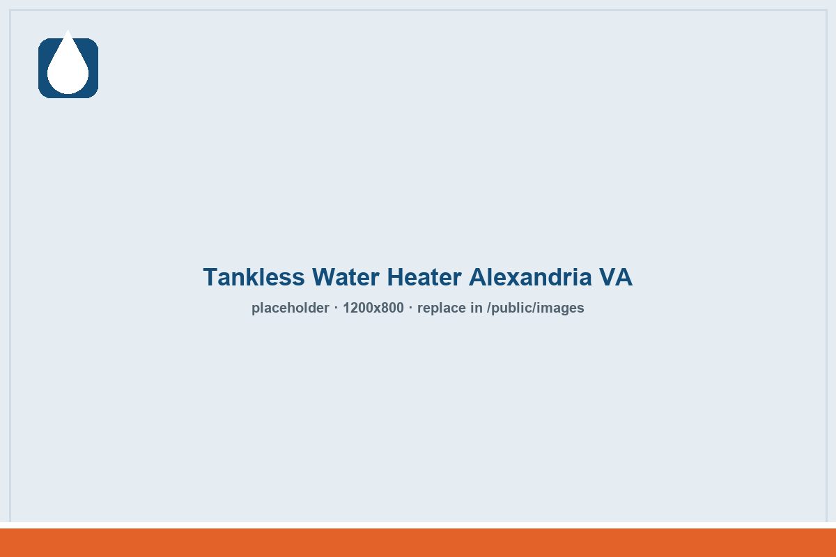 tankless water heater alexandria va installation